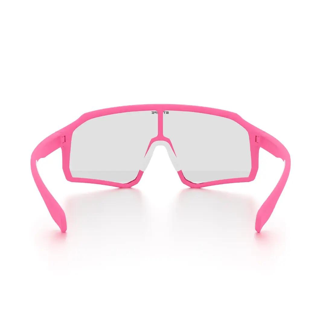 Gafas de sol ciclismo y running adulto fotocromáticas Styrpe 14S C4 montura rosa 5/7