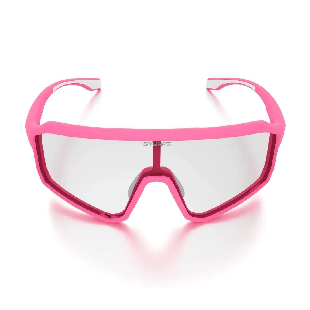 Gafas de sol ciclismo y running adulto fotocromáticas Styrpe 14S C4 montura rosa 3/7