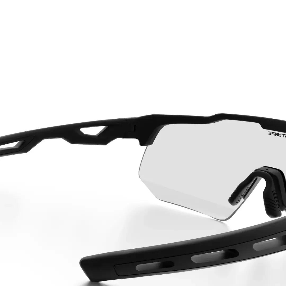 Gafas de sol ciclismo y running adulto fotocromáticas Styrpe 12 montura negra 7/7