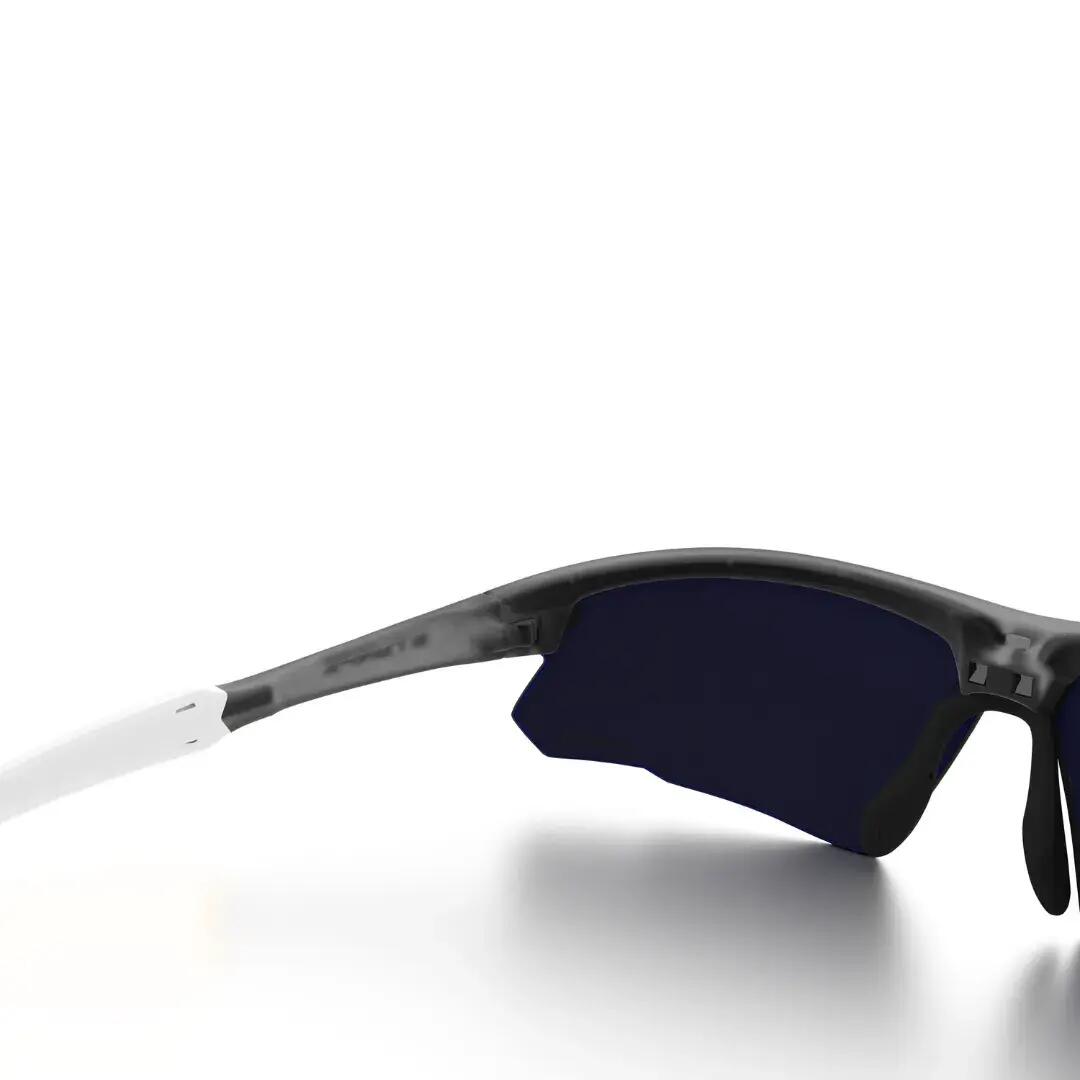 Gafas de sol running espejadas Styrpe 04 lente dorada montura gris cristal 7/7
