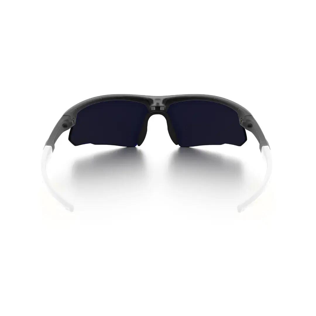 Gafas de sol running espejadas Styrpe 04 lente dorada montura gris cristal 5/7