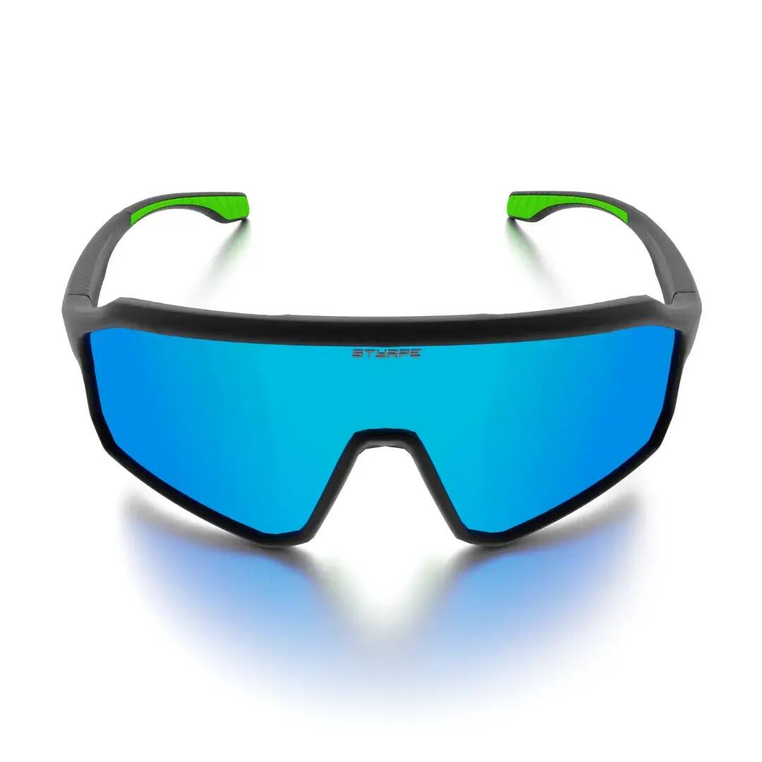 Gafas ciclismo y running polarizadas Styrpe 14S C1 lente azul montura negra 3/7