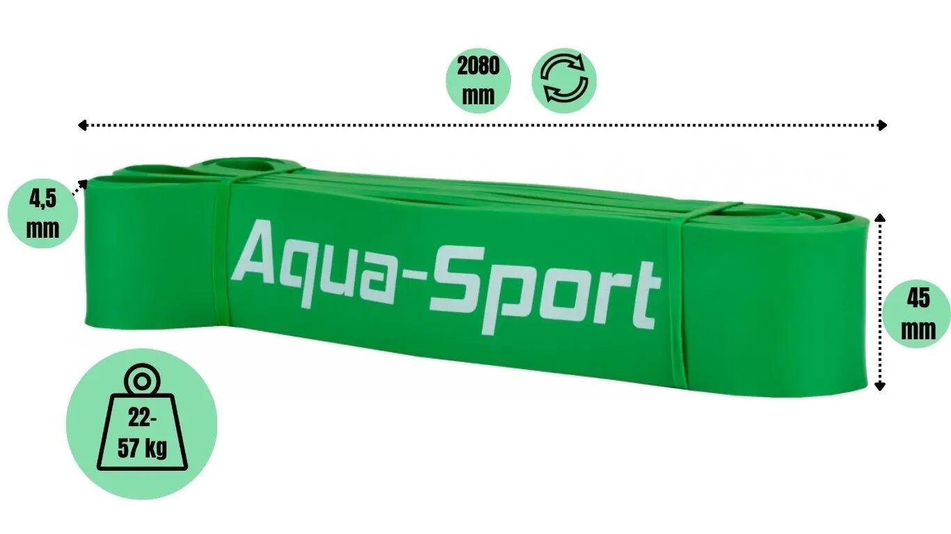 Taśma oporowa guma trening akcesoria fitness Aqua-Sport Superband 22-57KG 4/7