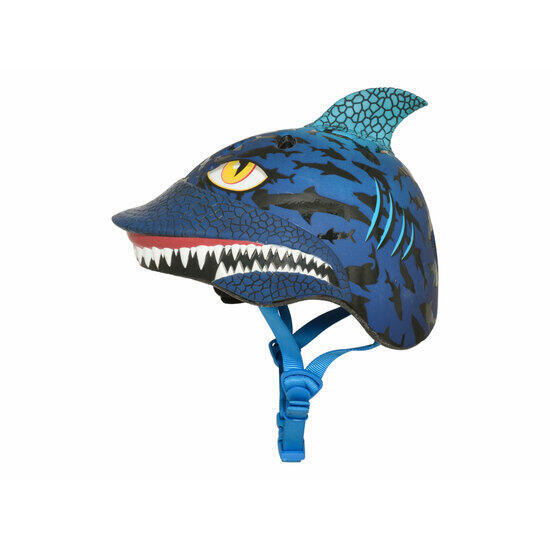 capacete Infantil Raskullz Child 5 C-Preme Shark Attax Azul Bicicleta / Patin
