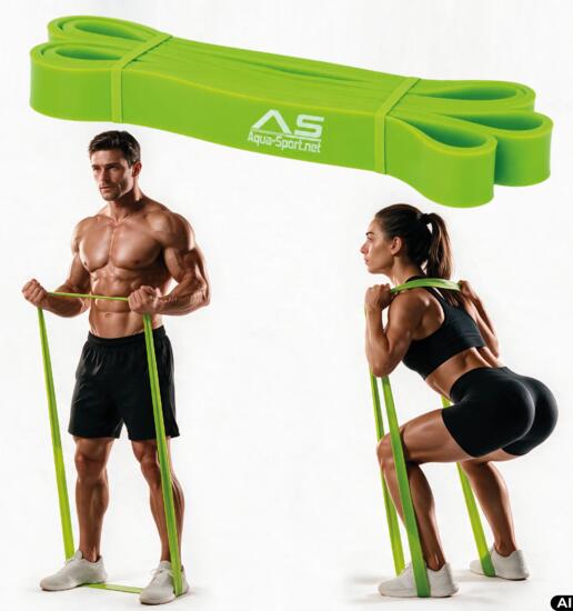 Taśma oporowa guma trening akcesoria fitness Aqua-Sport Superband 9-25 KG