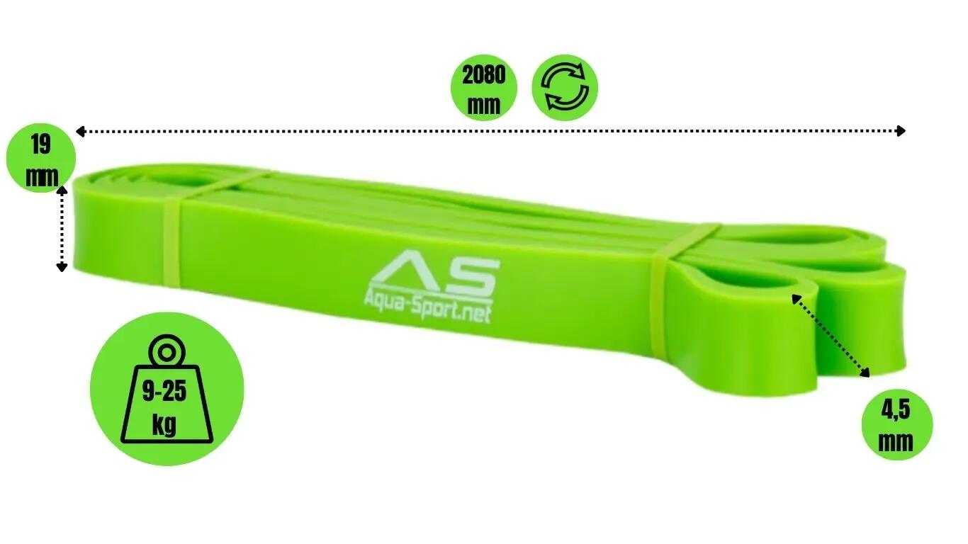 Taśma oporowa guma trening akcesoria fitness Aqua-Sport Superband 9-25 KG 4/7