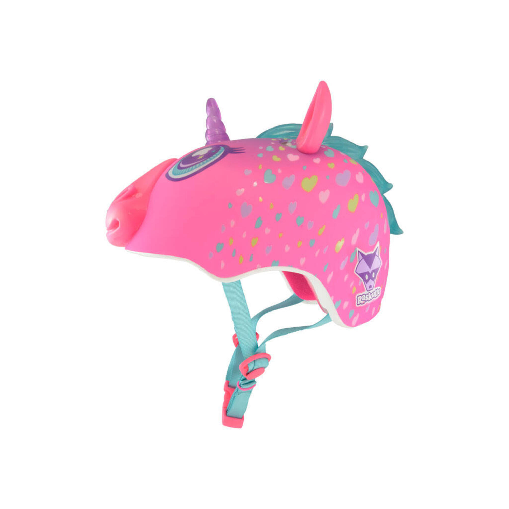 Casco Infantil Raskullz Child 5 C Preme Unicornio Rosa Bicicleta Patin Decathlon