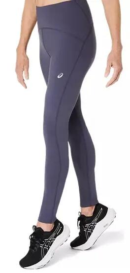 Damen - Running - Lauftights - Winter, hoher Bund - ROAD - Indigo Fog 4/4