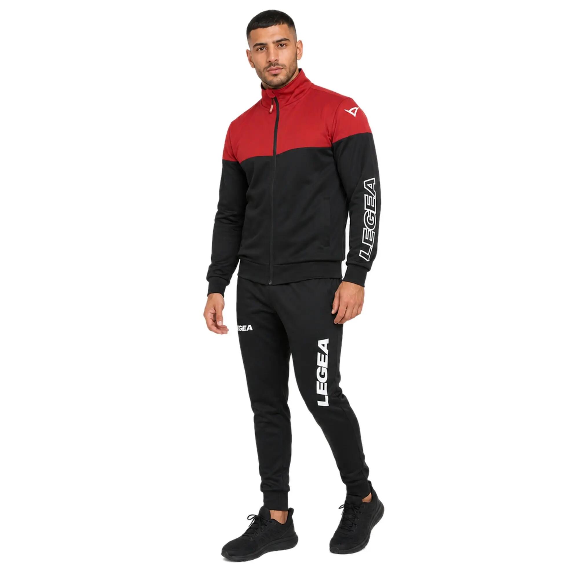 Trainingspak unisex Ontario + Tokyo Zwart / Amarant 1/8