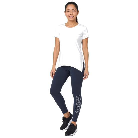 Ensemble t-shirt et legging femme Europa + Levery Blanc / Bleu marine