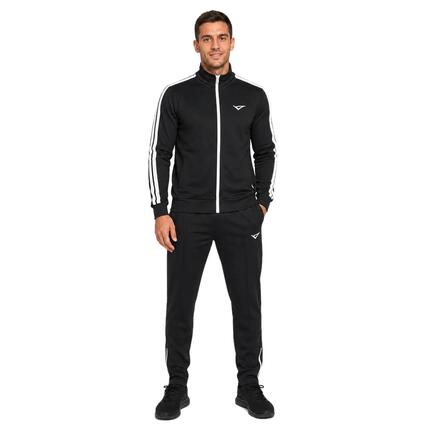 Herren Trainingsanzug Universal + Stellar Schwarz / Weiß