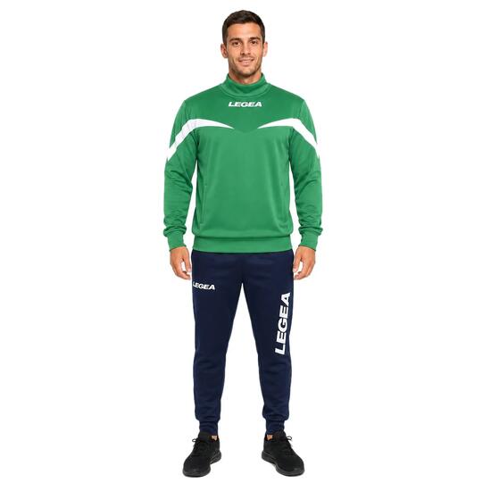 Trainingspak unisex Calcutta + Tokyo Groen / Wit / Marineblauw