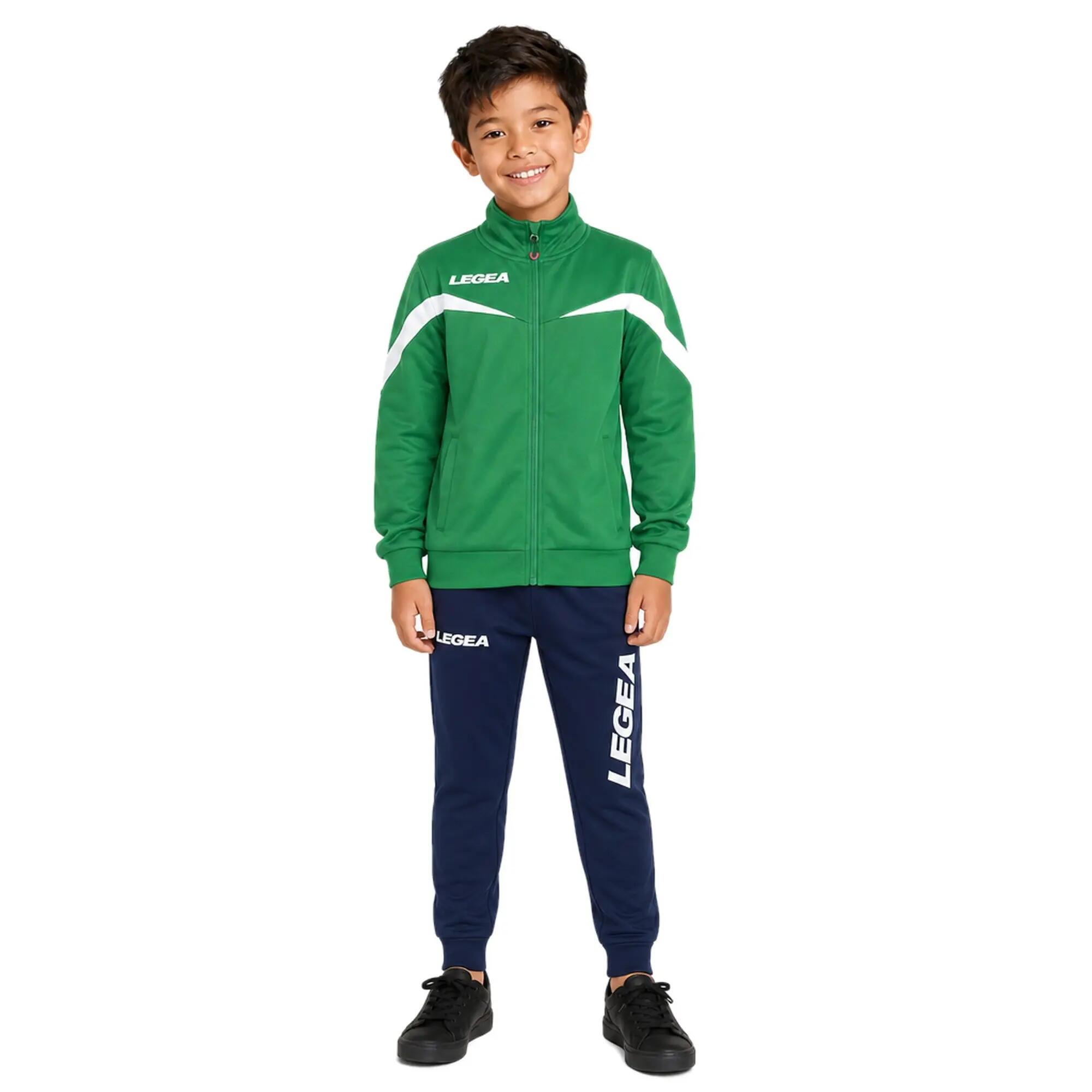 Fato de treino criança Mosca + Tokyo Verde / Branco / Azul marinho 1/8