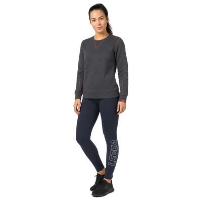 Set sweater en legging dames nebi donkergrijs gemêleerd / koraal / marineblauw