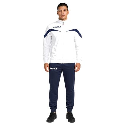 Trainingspak unisex Salvador + Cuba Wit / Marineblauw