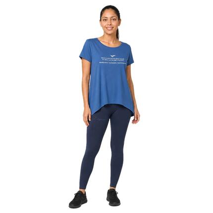 Ensemble t-shirt et legging femme Europa + Mavery Bleu clair / Bleu marine