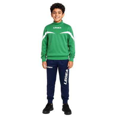 Trainingspak unisex calcutta + tokyo groen / wit / marineblauw