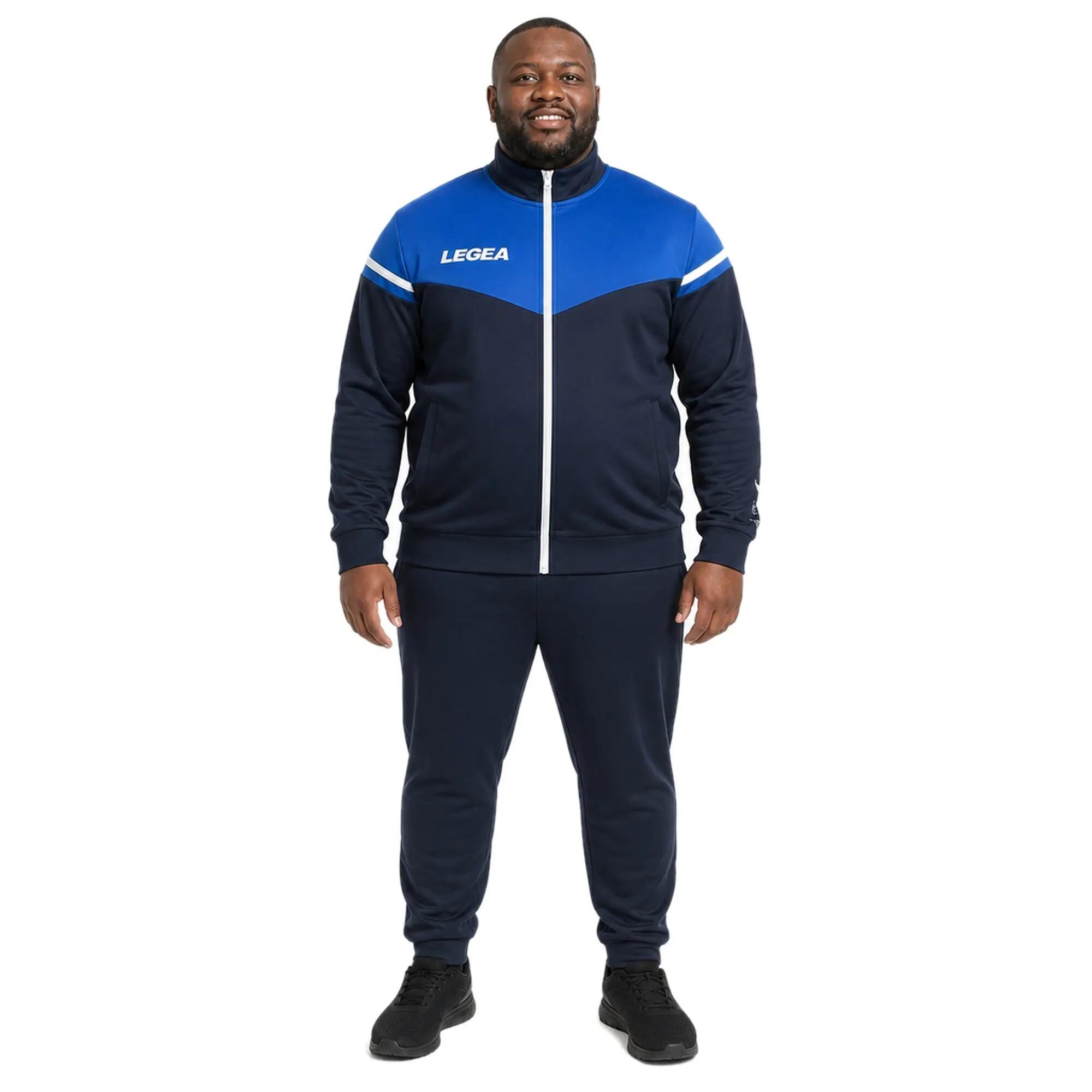 Tuta sportiva unisex Sender Oversize + Fiondo Blu / Blu royal 1/8