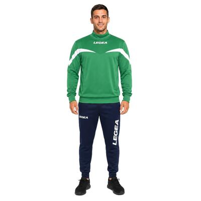 Trainingspak unisex calcutta + tokyo groen / wit / marineblauw