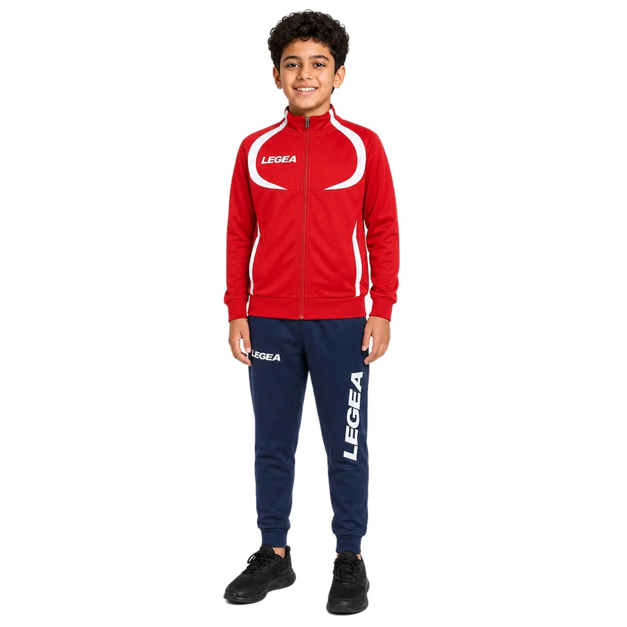 Kids' Tracksuit Singapore + Tokyo Red / White / Navy 1/8