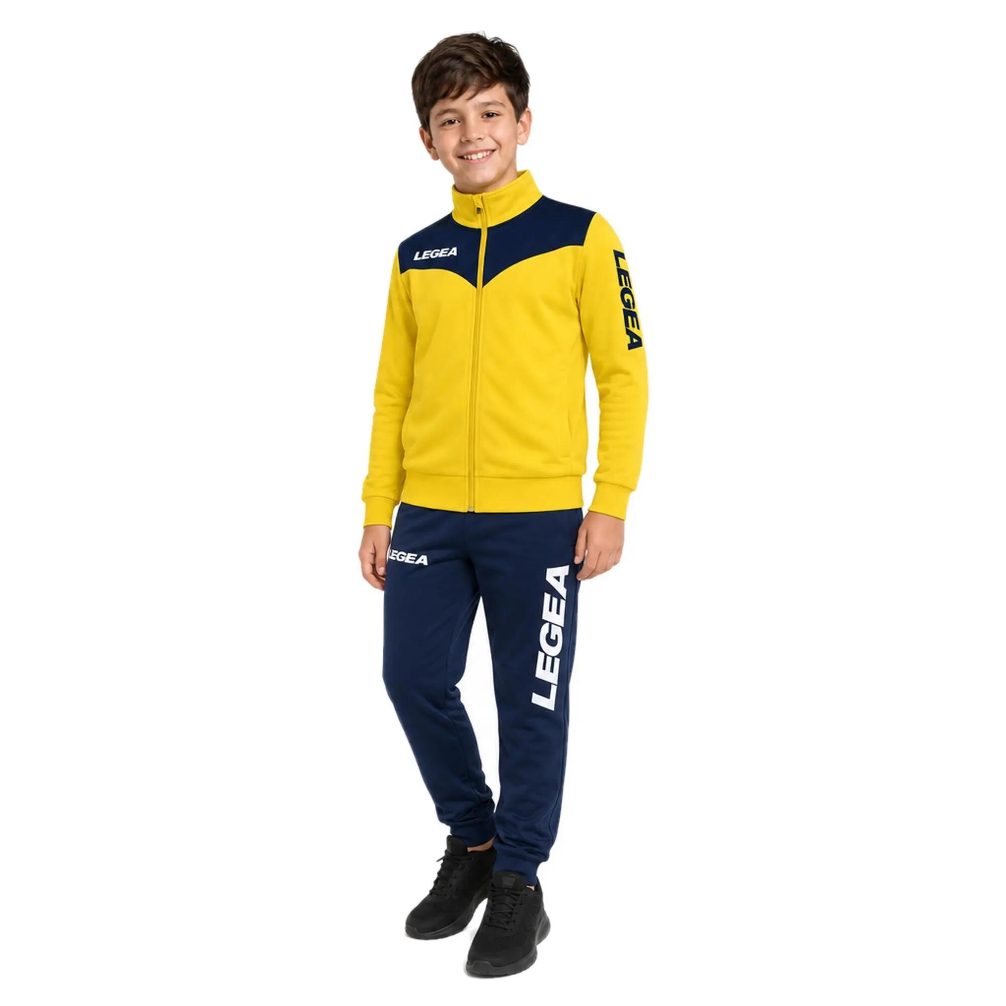 Trainingspak kinderen Peru Special + Tokyo Geel / Marineblauw 1/8