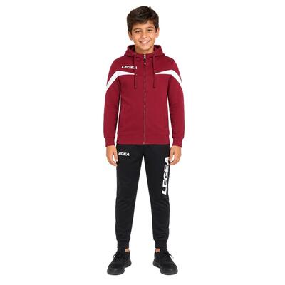 Trainingspak kinderen turchia + tokyo granaatrood / wit / zwart