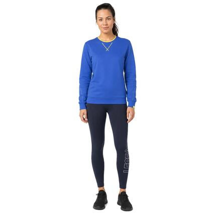 Ensemble sweat et legging femme Nebi Bleu clair / Jaune fluo / Bleu marine