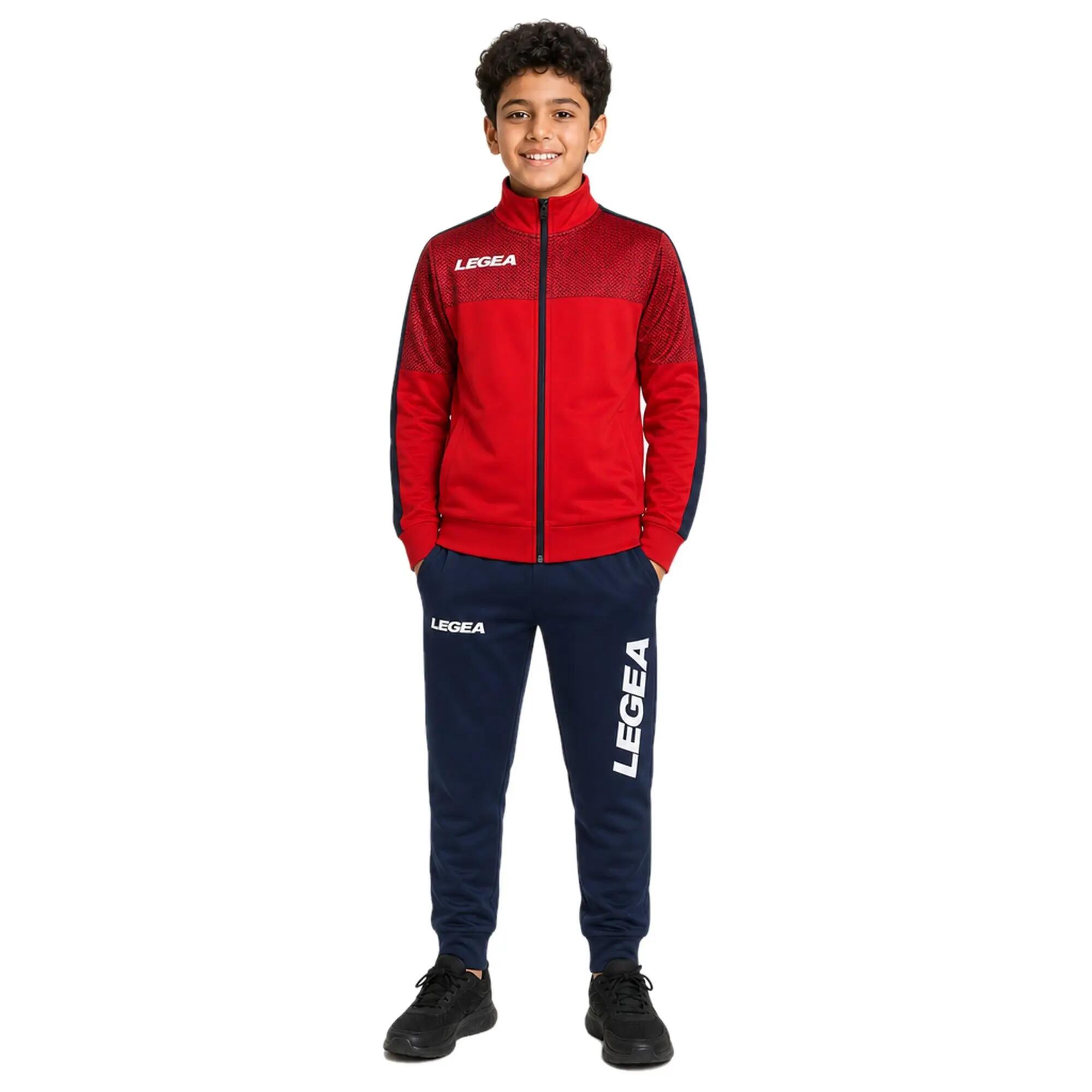 Kids' Tracksuit Caracas + Tokyo Red / Dark grey / Navy 1/8
