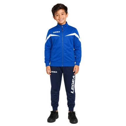 Trainingspak unisex Mosca + Tokyo Lichtblauw / Wit / Marineblauw