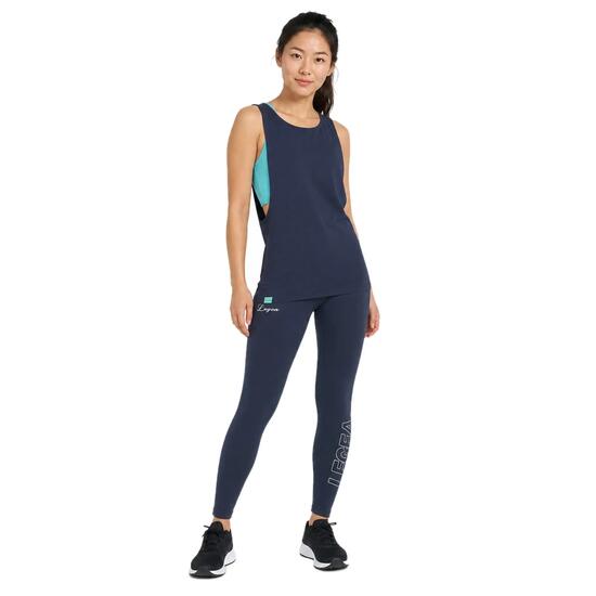 Ensemble débardeur et legging femme Nisher + Levery Bleu marine / Vert d'eau