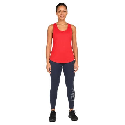 Ensemble débardeur et legging femme Tanissa + Levery Corail fluo / Bleu marine