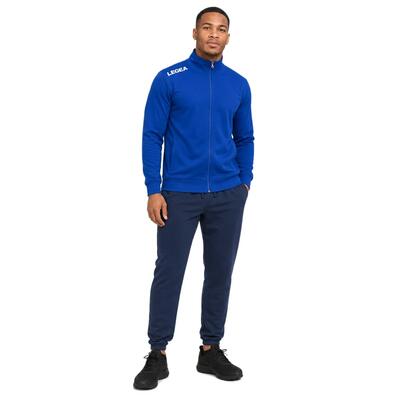 Trainingspak heren tyrel + f balloon lichtblauw / marineblauw