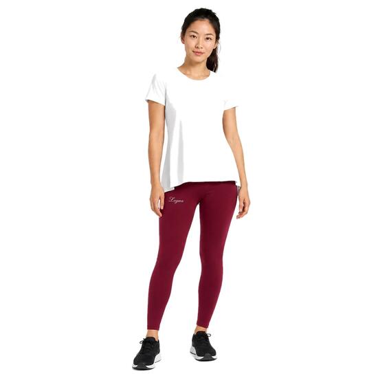 Ensemble t-shirt et legging femme Callisto + Vexen Blanc / Cerise foncé