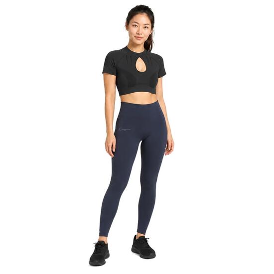 Ensemble t-shirt et legging femme Lexi + Mavery Noir / Bleu marine