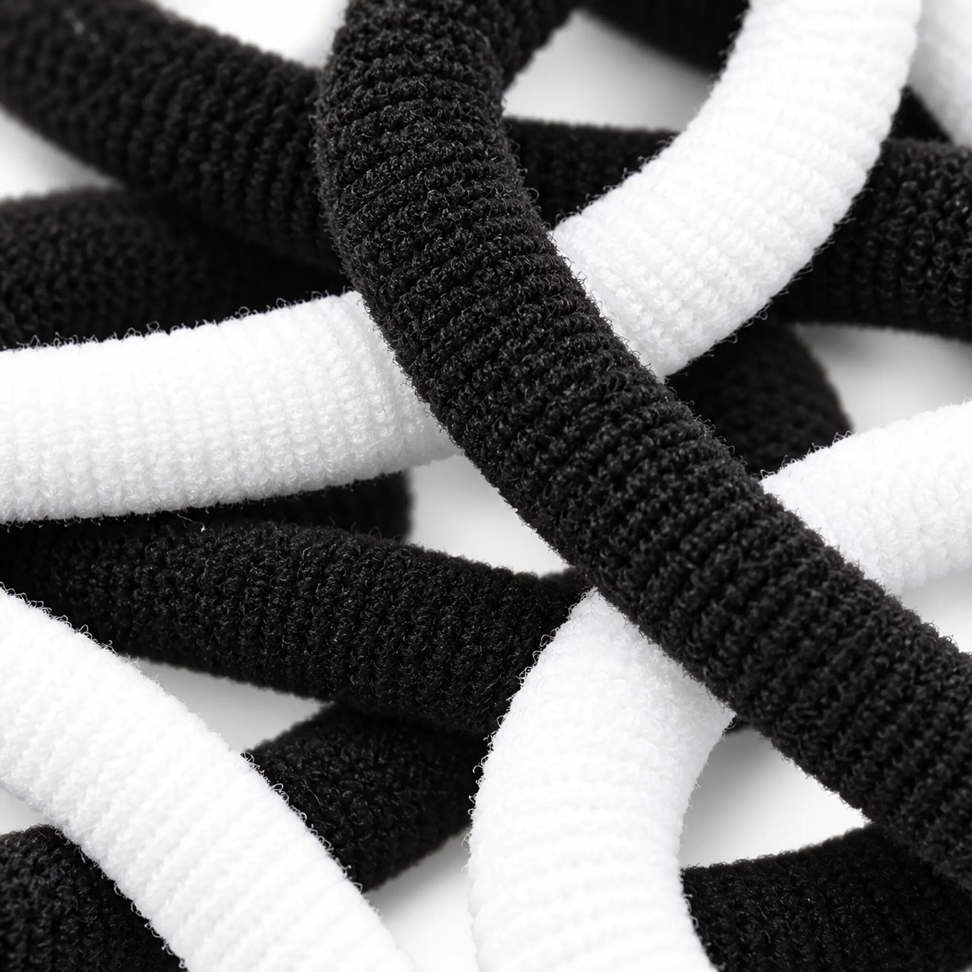 50 Élastiques à cheveux pour enfants Noir/Blanc 2/4