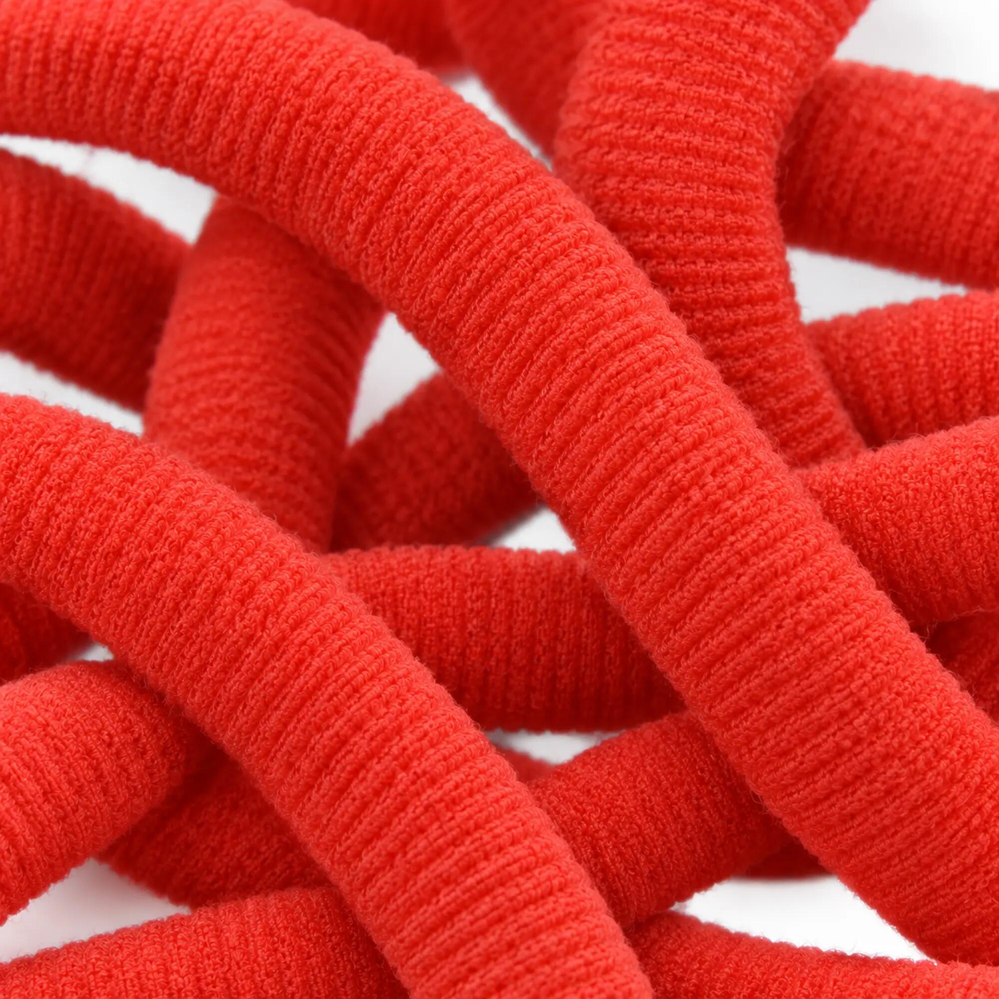 25 Hair ties Red 2/4
