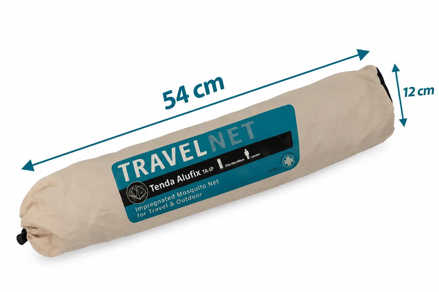 Travelnet klamboetent Alufix geïmpregneerd- L200x B100x H100cm 1pers 2/8