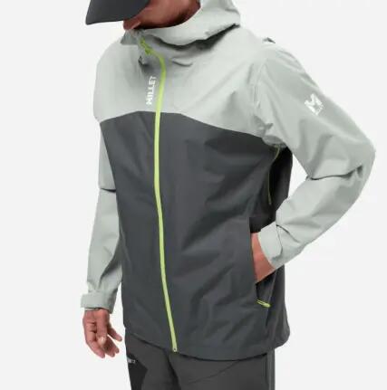 Veste de Randonnée Imperméable Homme Millet "SENECA 2,5L JKT M" Gris 4/7