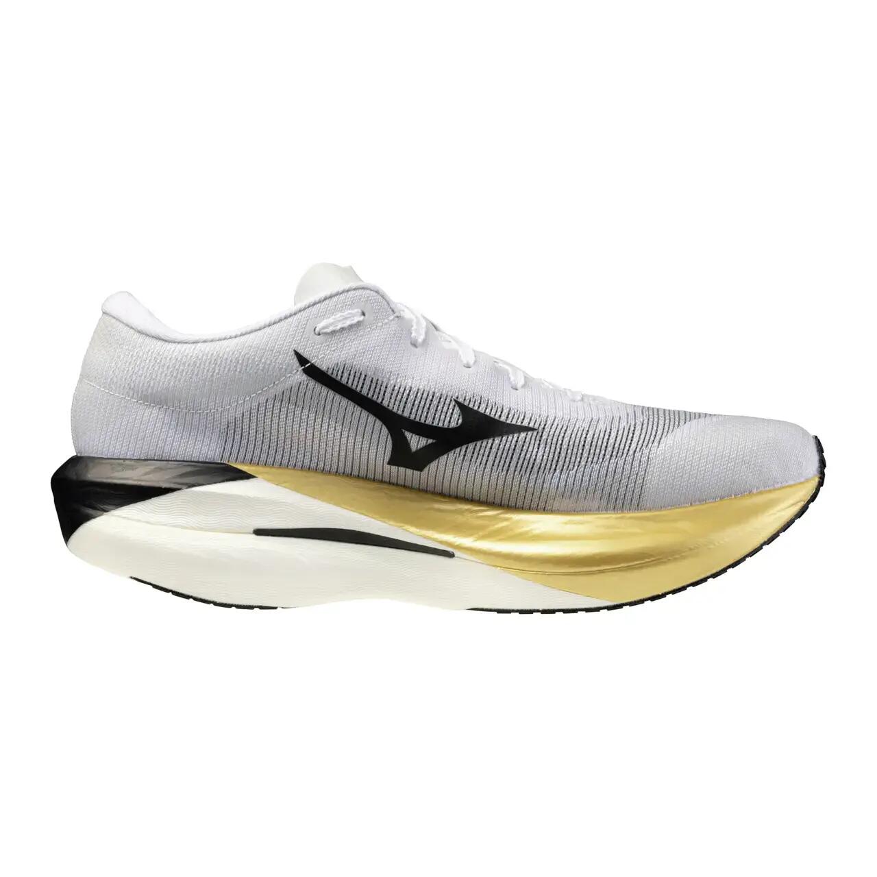 Scarpe da corsa Mizuno Hyperwarp Pro Bianco/Nero/Oro 7/7