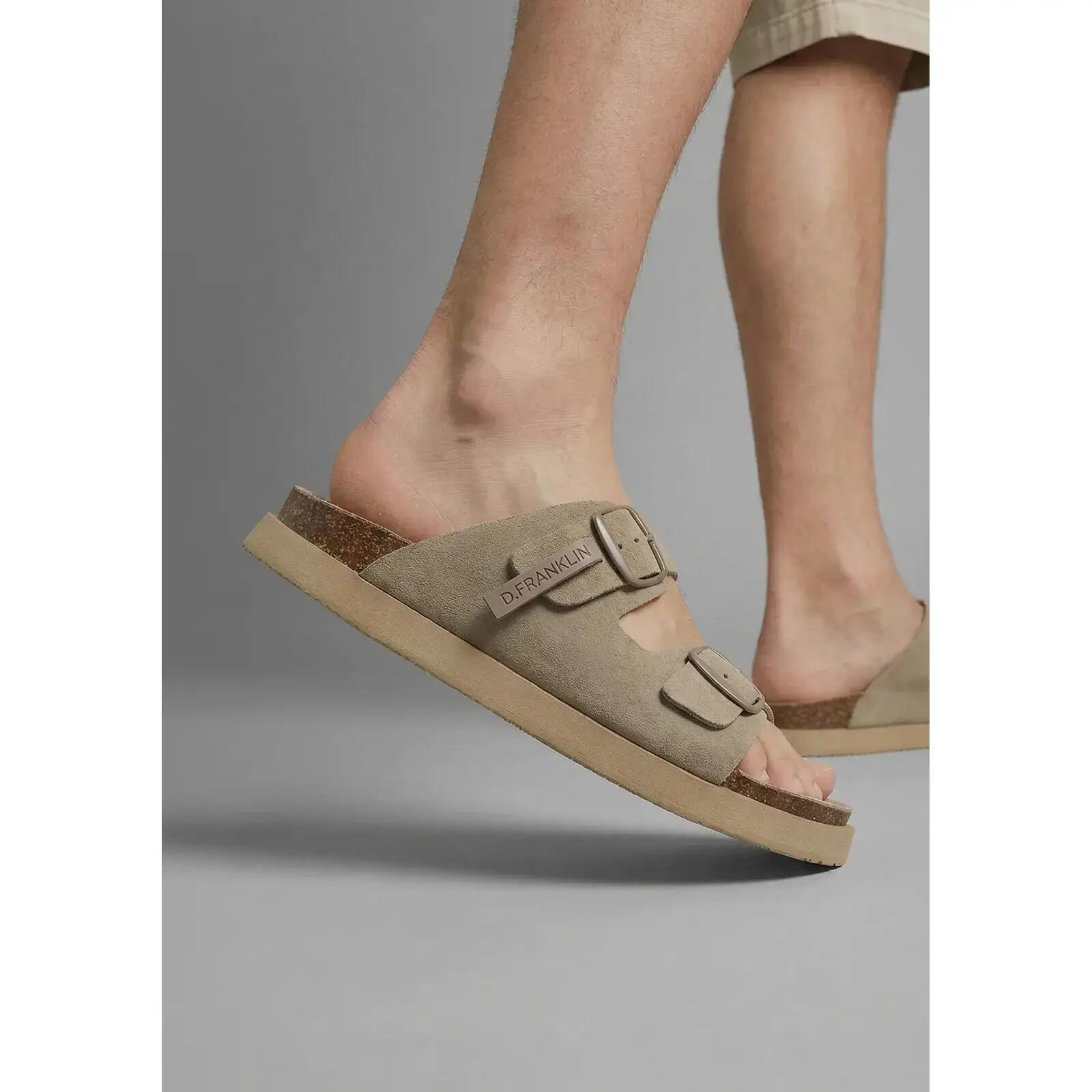 Platte Sandalen Dames D.franklin Dfsh407001 Bruin 6/6