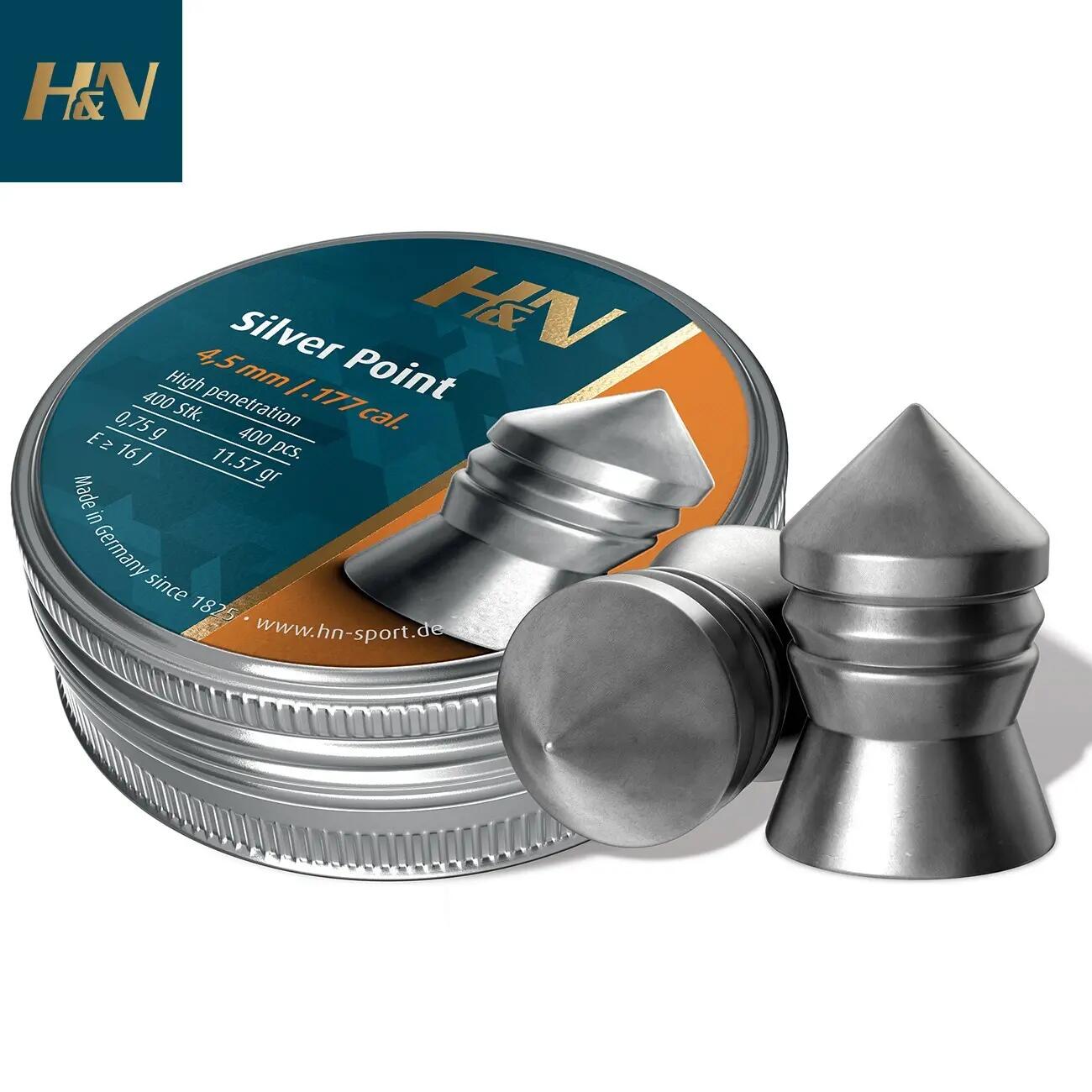 Balines H&N Sport Silver Point 4,50 mm (.177) 11,57 gr - 400 uds. 1/2