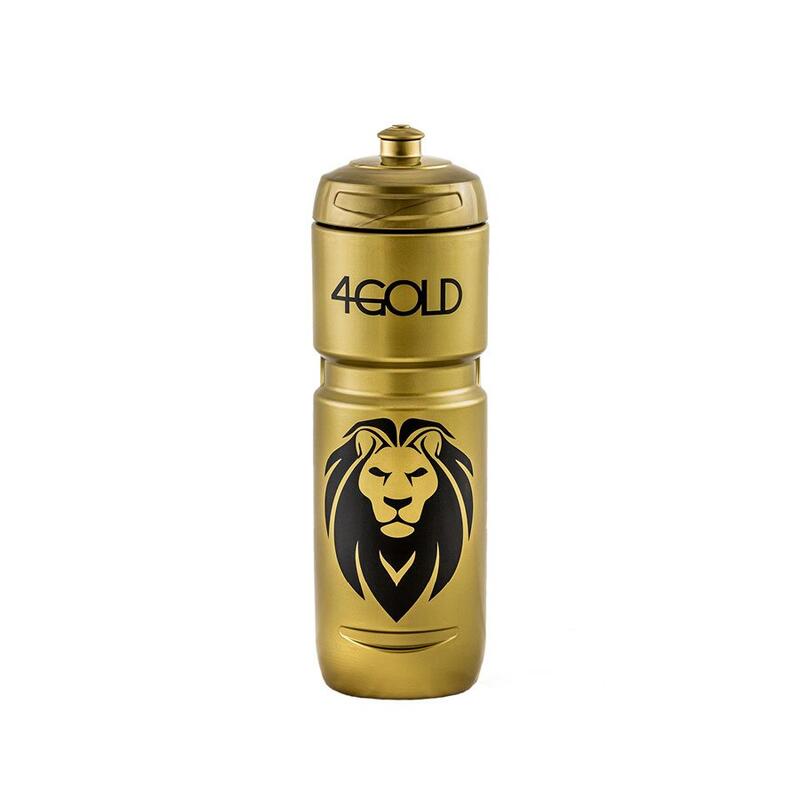 4Gold Bottle, waterfles voor sport, sport accessoires, goud, 800ml