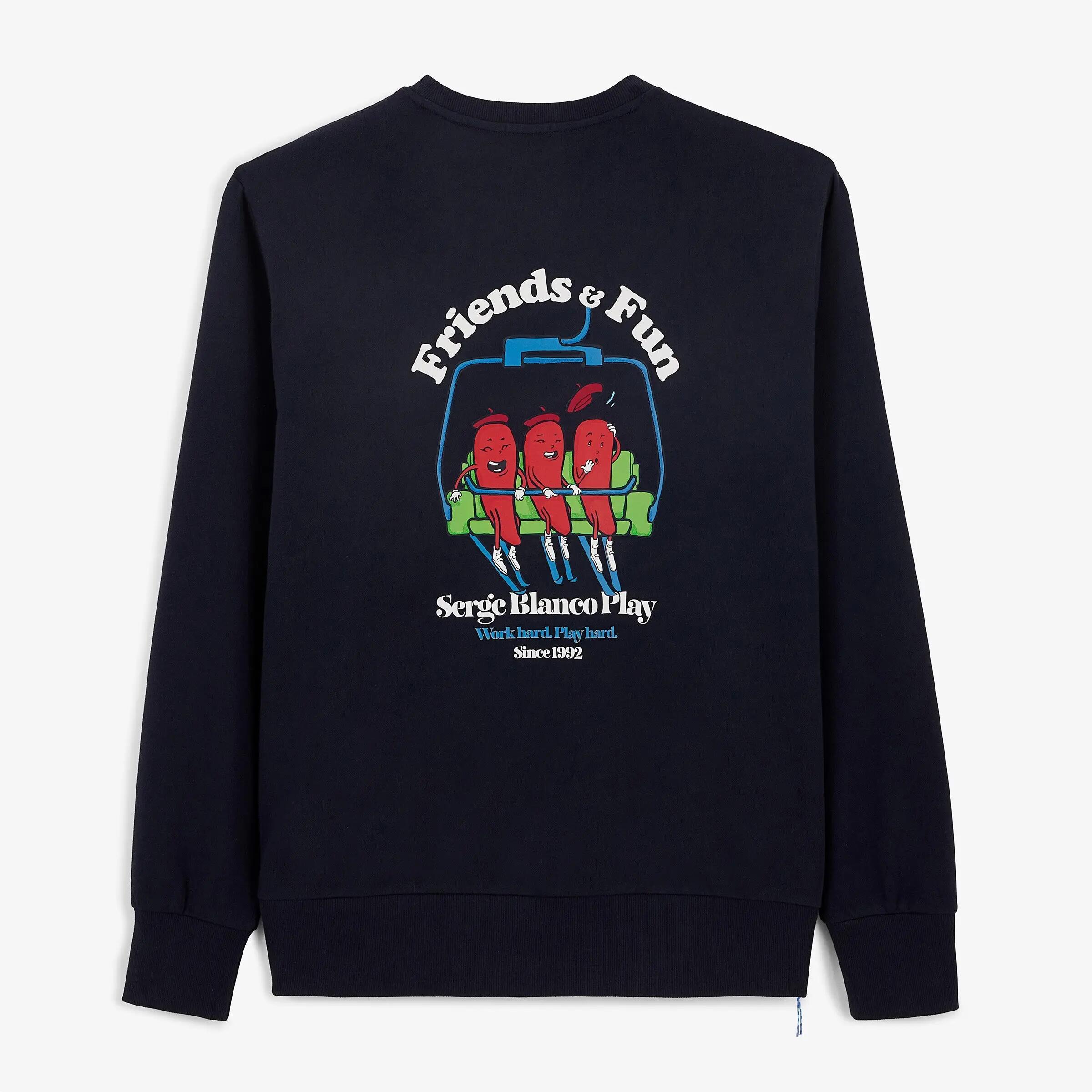 Sweatshirt met ronde hals en Friends & Fun-print 1/6