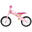 Bikestar, houten loopfiets, 10 inch wielen, roze