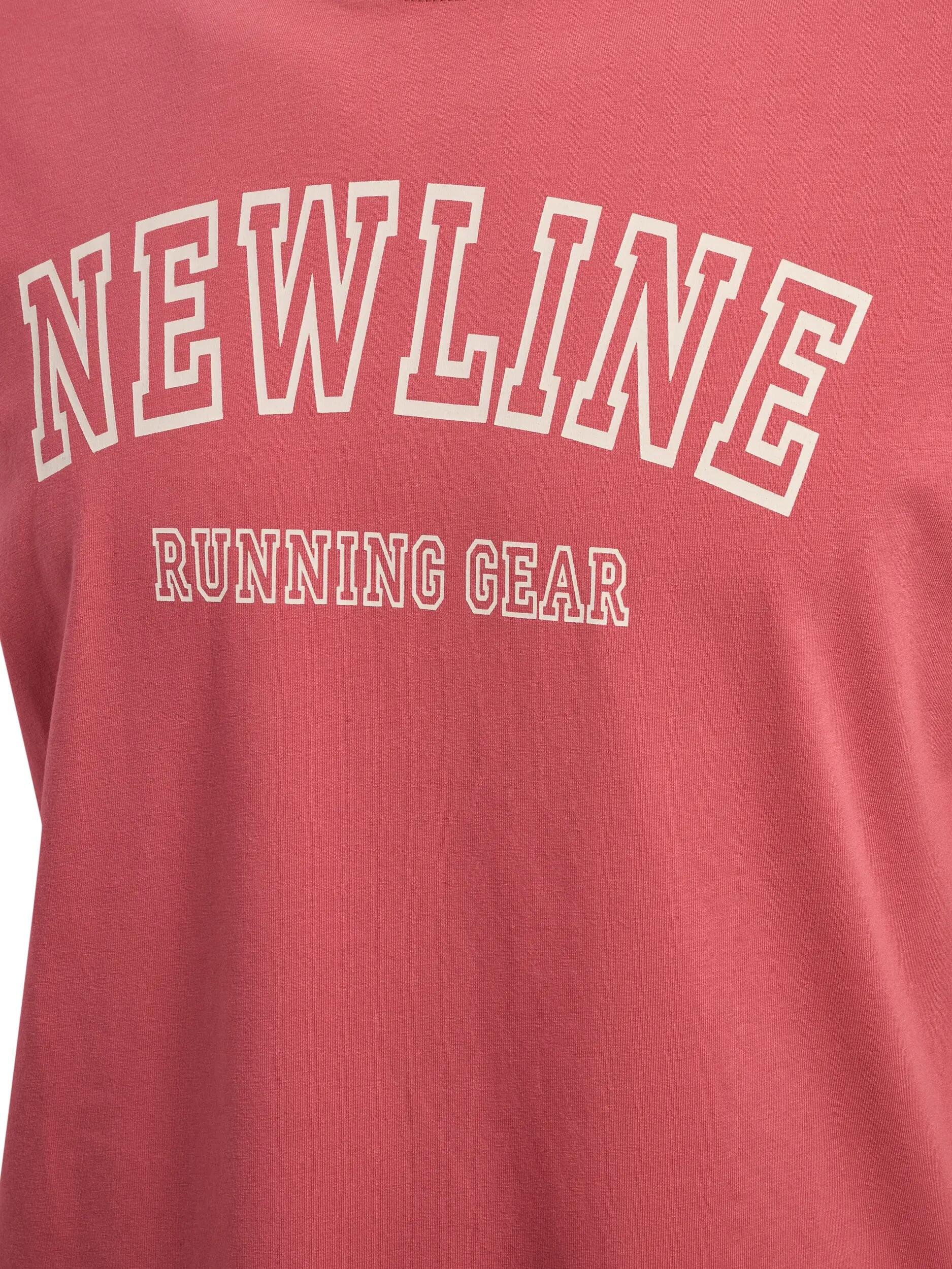 hummel T-shirt nwlLOGO S/S z bawełny organicznej - MINERAL RED 7/8