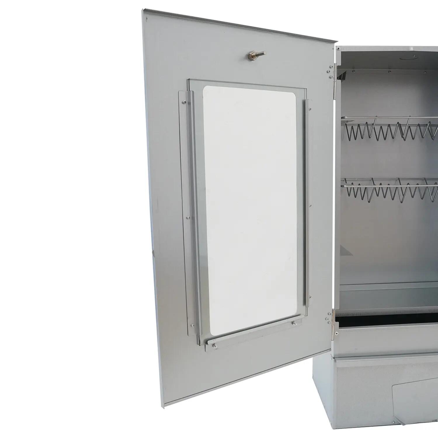 Fumoir Magnum 80cm avec thermomètre et grilles inox 5/7