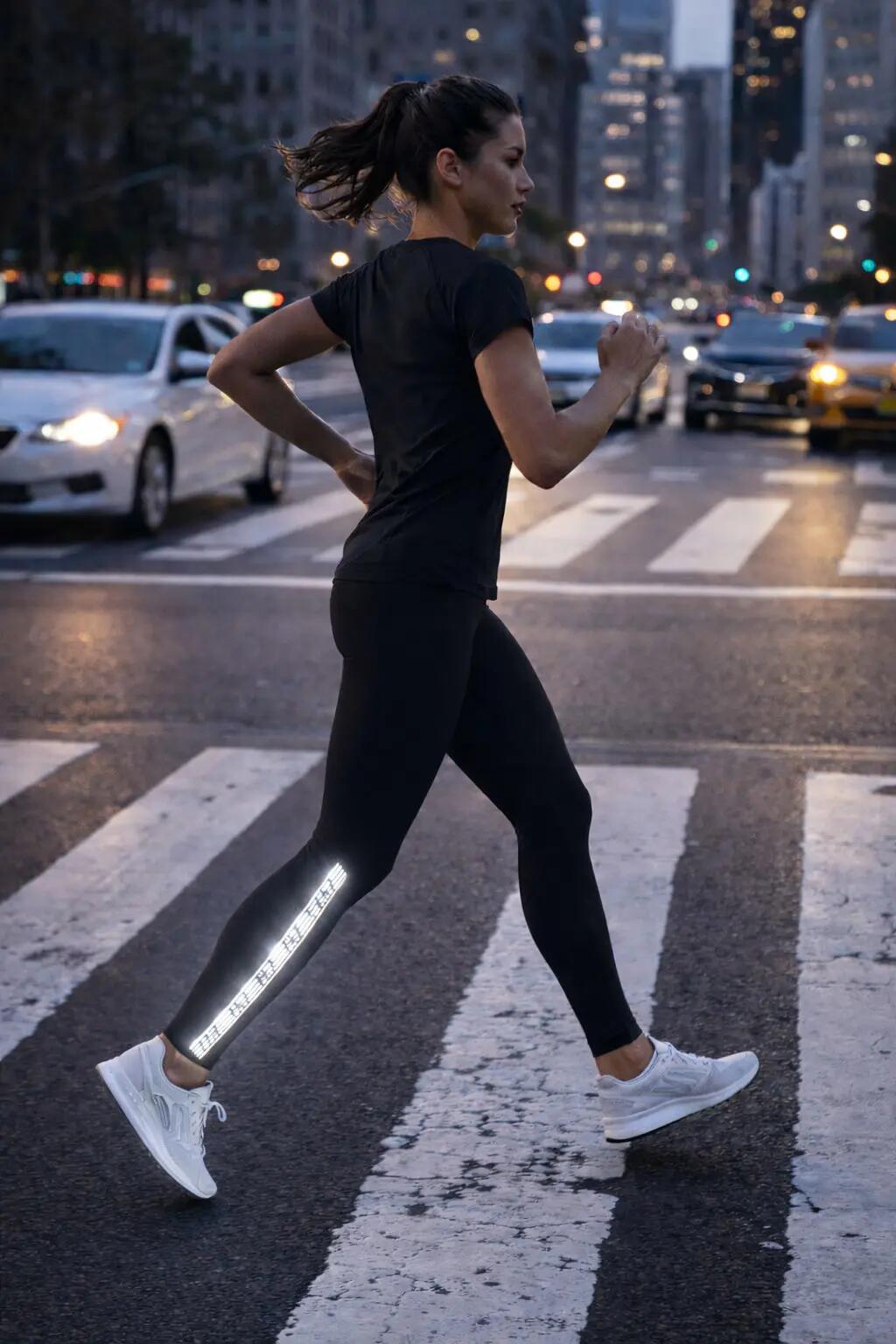 Leggings Fitness Mulher Detalhe Brilhante Jungle Preto 5/5