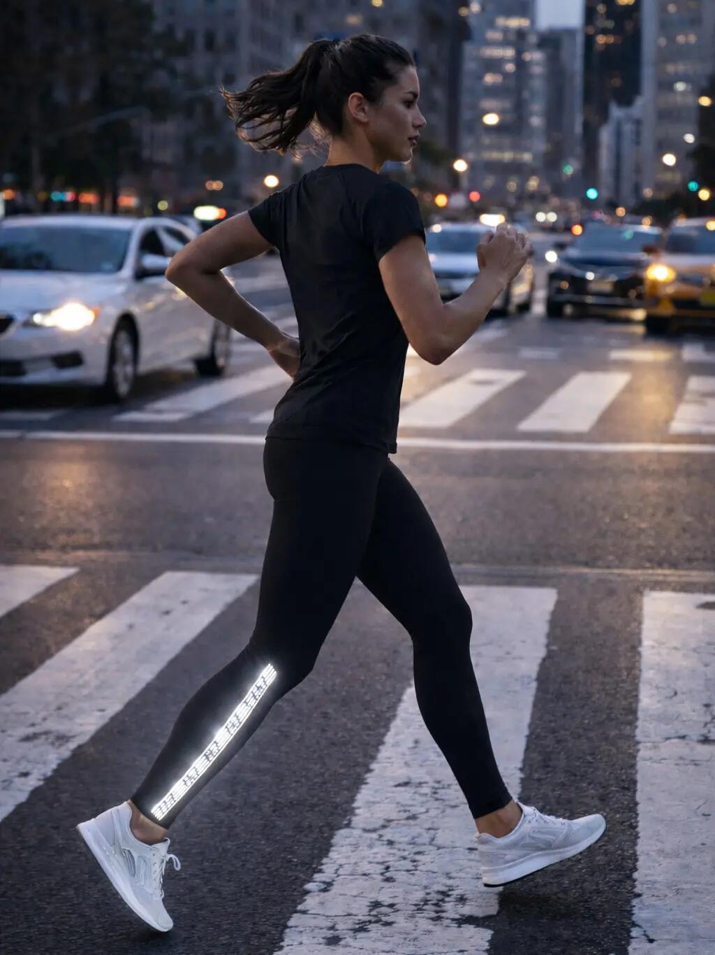 Leggings Fitness Mulher Detalhe Brilhante Jungle Preto 2/5
