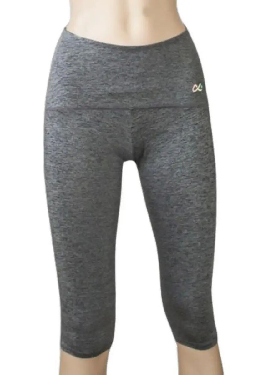 Mallas Pirata Fitness Mujer Secado Rápido Sparkle Gris 4/7