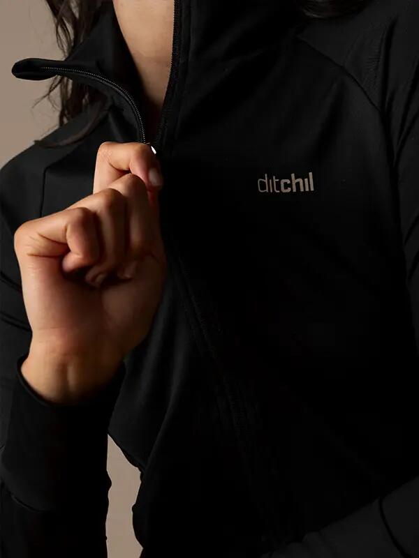 Chaqueta Fitness Mujer Secado Rápido Search Negro 6/7